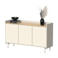 Vicco Credenza Crema 140 x 82 cm con 6 scomparti