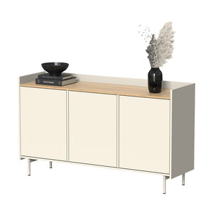 Vicco Credenza Crema 140 x 82 cm con 6 scomparti