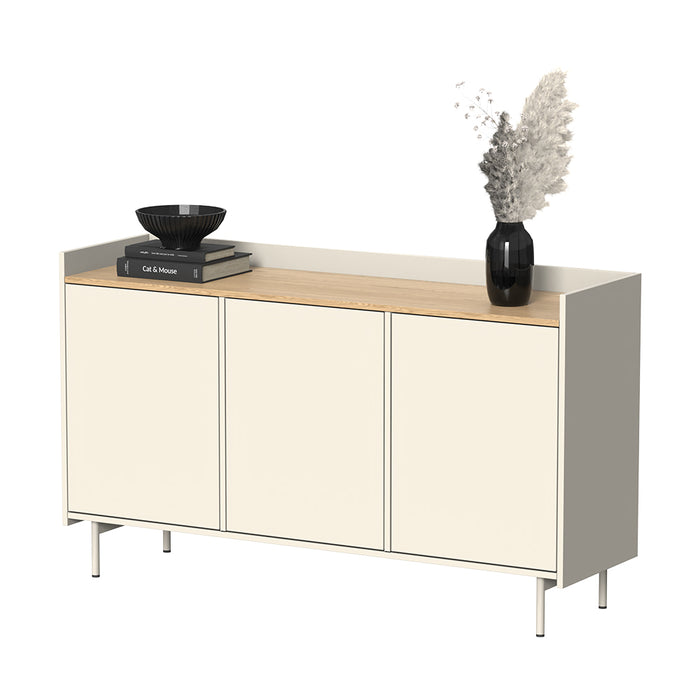 Vicco Credenza Crema 140 x 82 cm con 6 scomparti