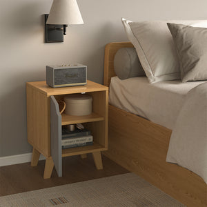 Vicco Comodino Rovere/antracite 2 parti