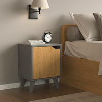 Vicco Comodino Antracite/quercia 2 parti