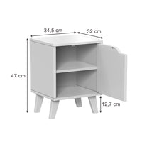 Vicco Comodino Bianco Set di 2