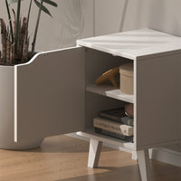 Vicco Comodino Bianco Set di 2