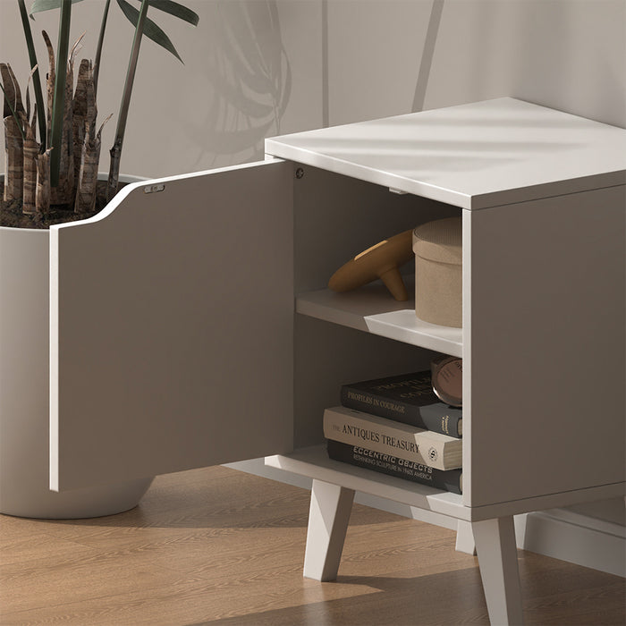 Vicco Comodino Bianco Set di 2