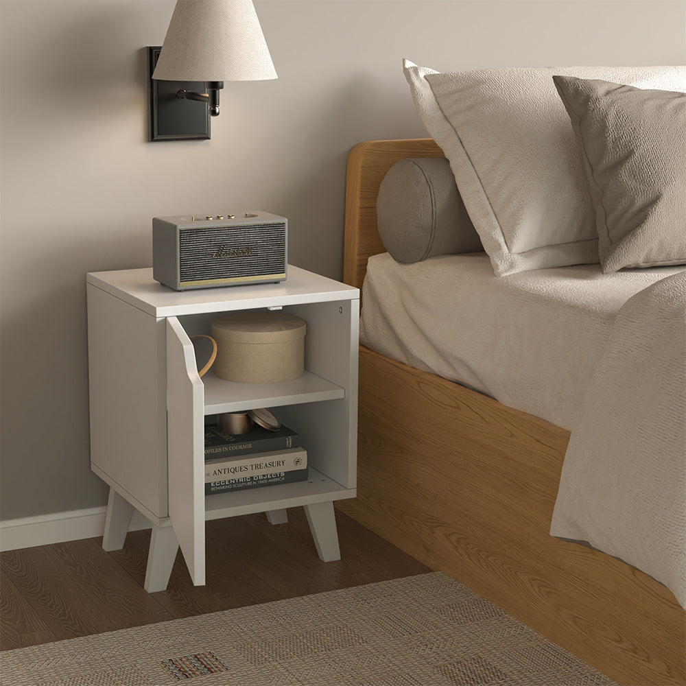 Vicco Comodino Bianco Set di 2