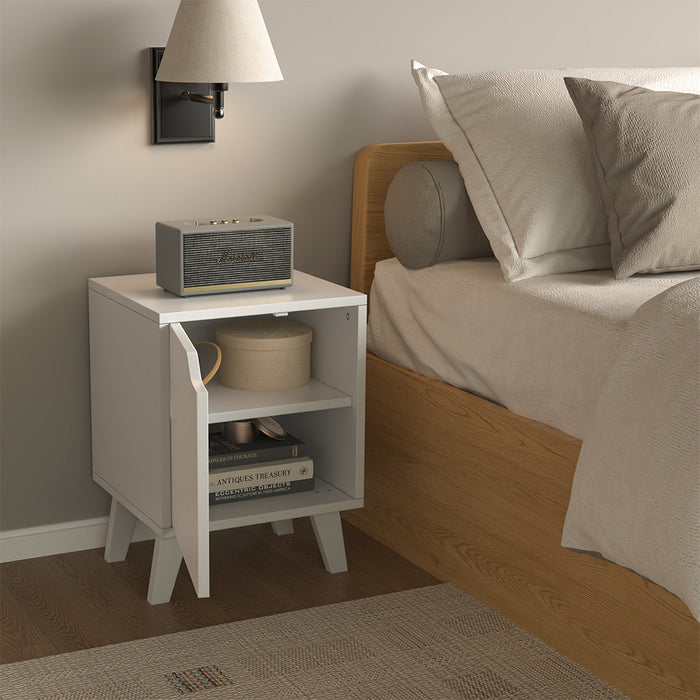 Vicco Comodino Bianco Set di 2