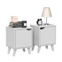 Vicco Comodino Bianco Set di 2