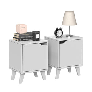 Vicco Comodino Bianco Set di 2