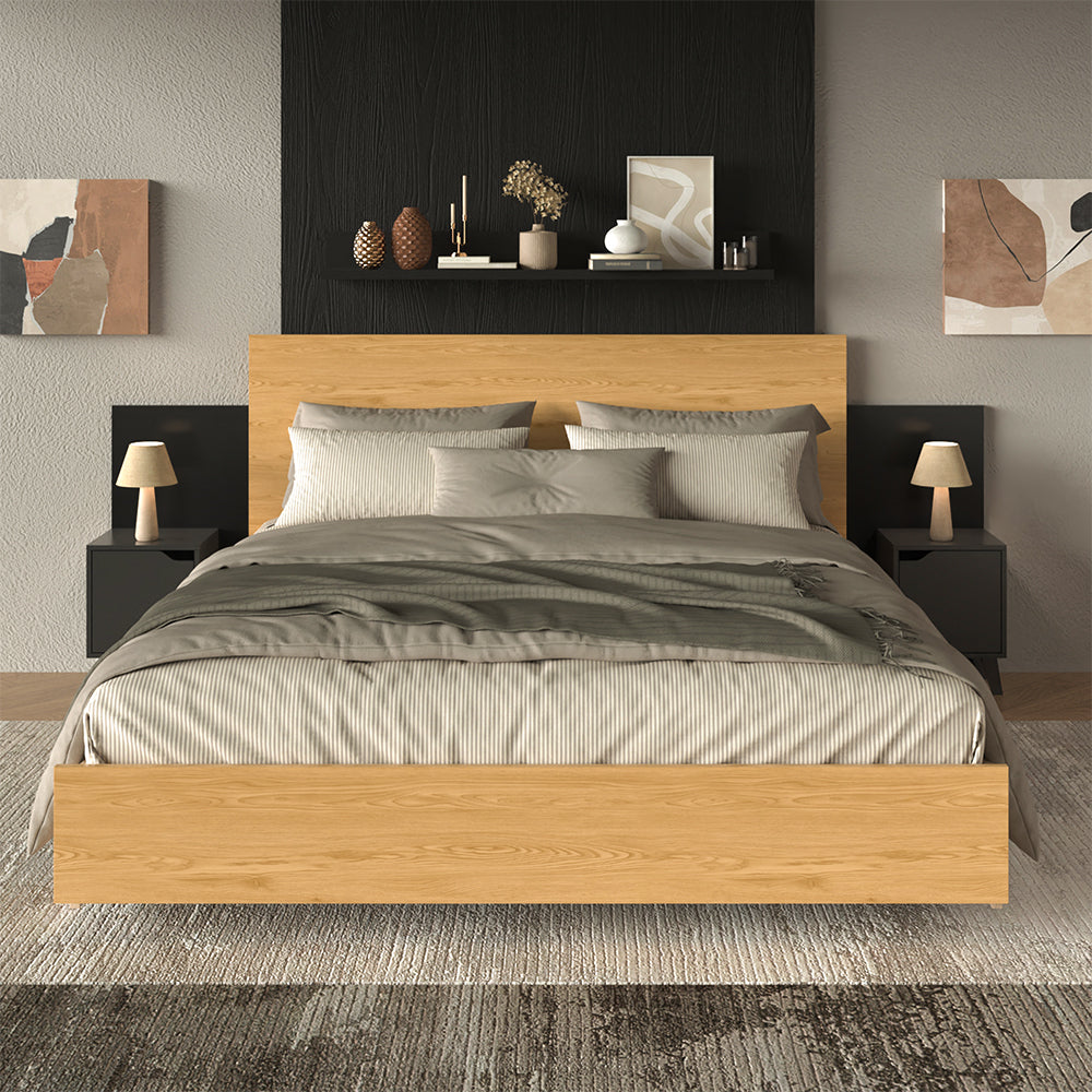 Vicco Comodino Nero Set di 2