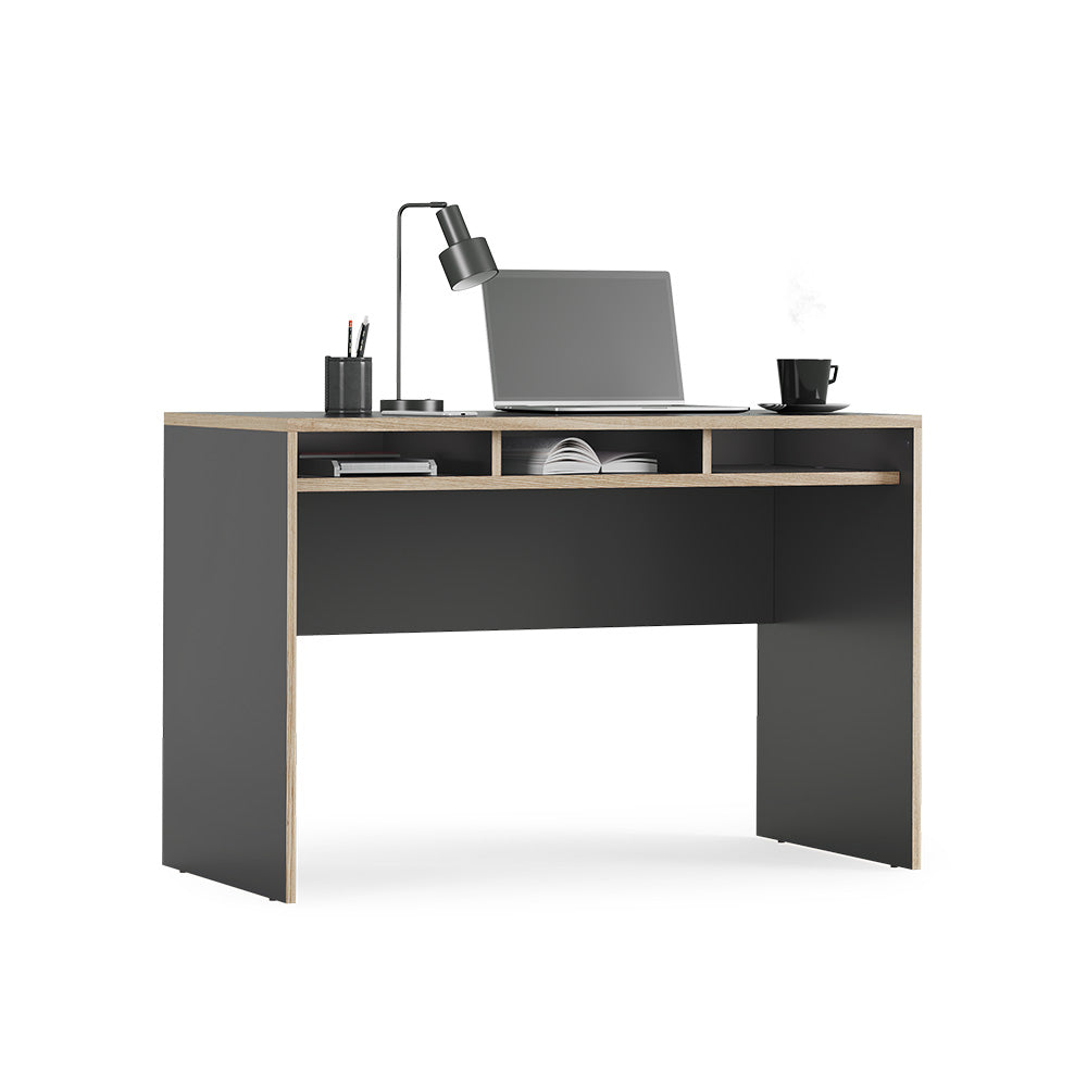 Vicco Scrivania con ripiani Antracite 112 x 55 cm con 3 scomparti