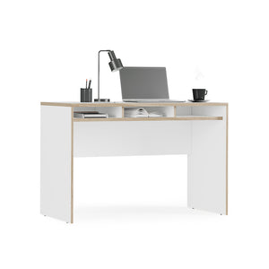 Vicco Scrivania con ripiani Bianco 112 x 55 cm con 3 scomparti