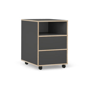 Vicco Contenitore per rotoli Antracite 42 x 55 cm con ripiani e 2 cassetti