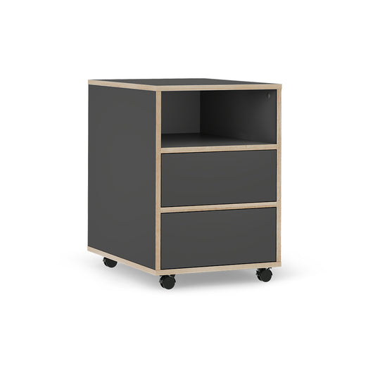 Vicco Contenitore per rotoli Antracite 42 x 55 cm con ripiani e 2 cassetti