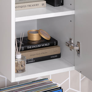 Vicco Armadio universale Bianco/Sonoma 30.2 x 120 cm con una porta