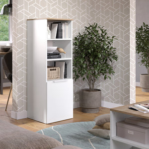 Vicco Armadio universale Bianco/Sonoma 40.2 x 120 cm con una porta