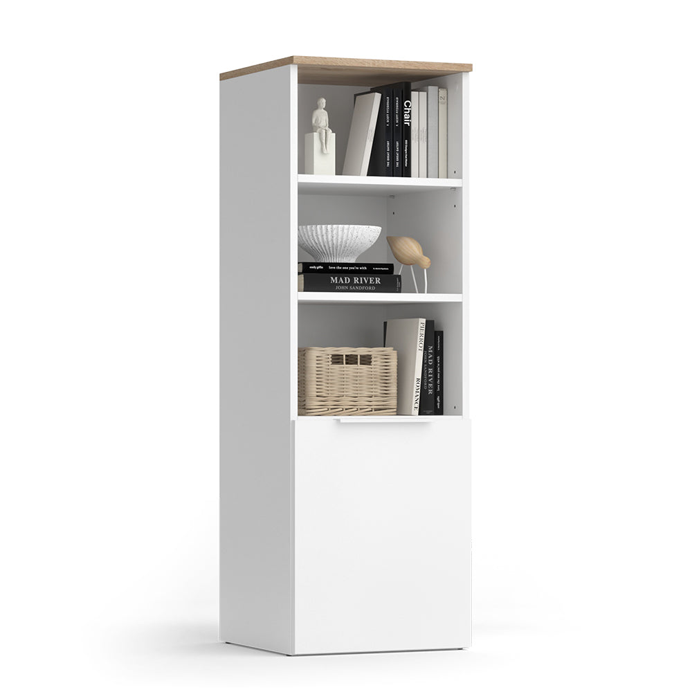 Vicco Armadio universale Bianco/Sonoma 40.2 x 120 cm con una porta