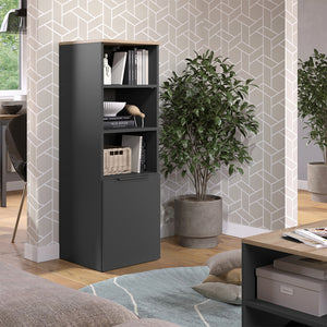 Vicco Armadio universale Antracite/Sonoma 40.2 x 120 cm con una porta