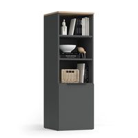 Vicco Armadio universale Antracite/Sonoma 40.2 x 120 cm con una porta