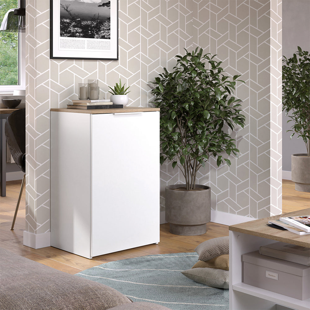 Vicco Credenza Bianco 50 x 80 cm con ripiano