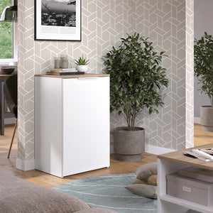 Vicco Credenza Bianco 50 x 80 cm con ripiano