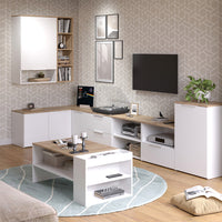 Vicco Credenza Bianco 50 x 80 cm con ripiano