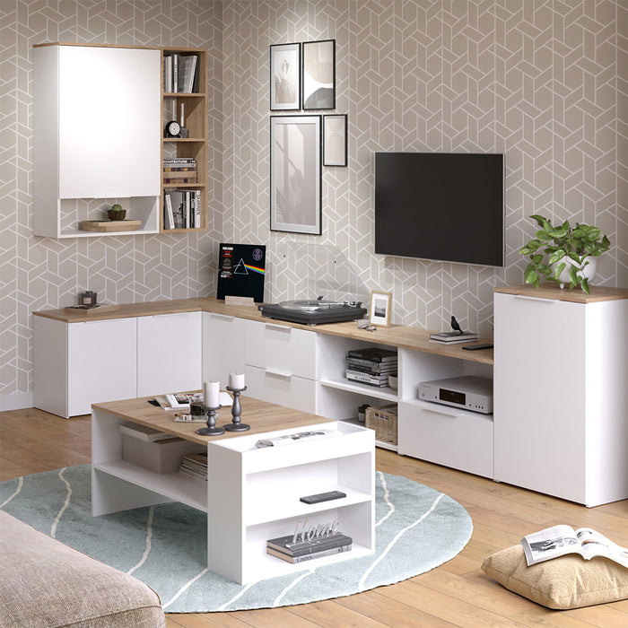 Vicco Credenza Bianco 50 x 80 cm con ripiano