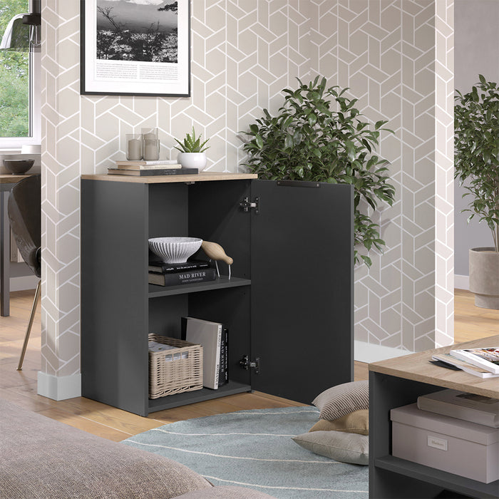 Vicco Credenza Antracite 50 x 80 cm con ripiano