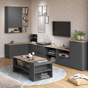 Vicco Credenza Antracite 50 x 80 cm con ripiano