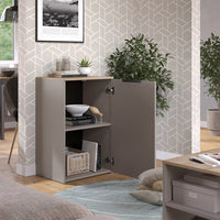 Vicco Credenza Grigio 50 x 80 cm con ripiano