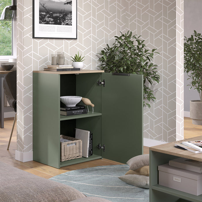 Vicco Credenza Verde 50 x 80 cm con ripiano