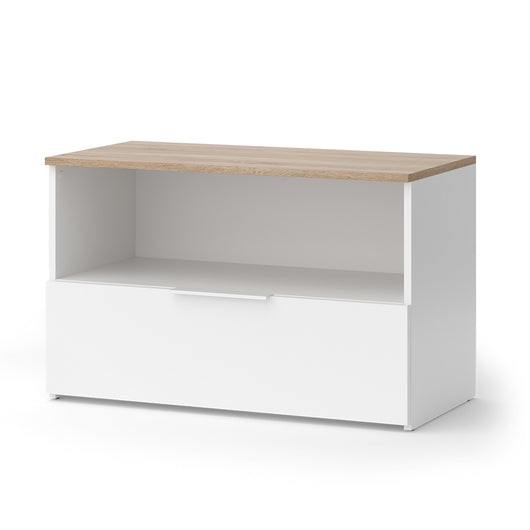 Vicco Credenza Bianco/Sonoma 80 x 50 cm con 1 scomparto chiuso