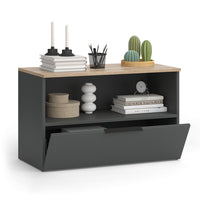 Vicco Credenza Antracite/Sonoma 80 x 50 cm con 1 scomparto chiuso