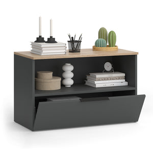 Vicco Credenza Antracite/Sonoma 80 x 50 cm con 1 scomparto chiuso