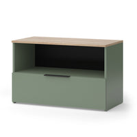 Vicco Credenza Verde 80 x 50 cm con 1 scomparto chiuso