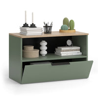 Vicco Credenza Verde 80 x 50 cm con 1 scomparto chiuso