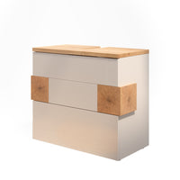 Vicco Mobile sottolavabo per bagno Bianco 70 x 64.5 cm con 2 cassetti