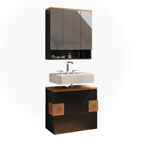 Vicco Set di mobili da bagno Antracite 2 parti