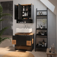 Vicco Set di mobili da bagno Antracite 2 parti