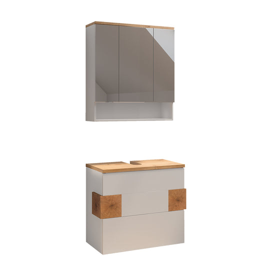 Vicco Set di mobili da bagno Bianco 2 parti