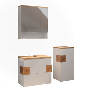 Vicco Set di mobili da bagno Bianco 3 parti