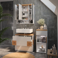 Vicco Set di mobili da bagno Bianco 3 parti