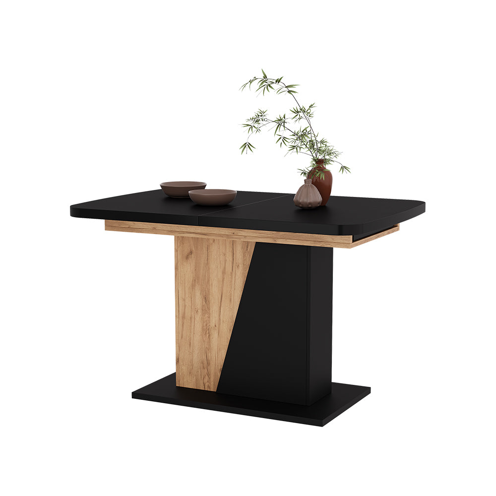 Vicco Tavolo da pranzo Estensibile Rovere Goldkraft/nero 120/160 x 80 cm