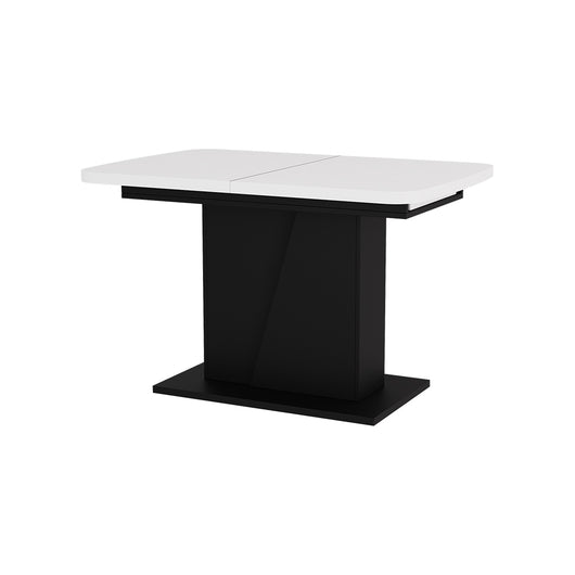 Vicco Tavolo da pranzo Estensibile Bianco/nero 120/160 x 80 cm
