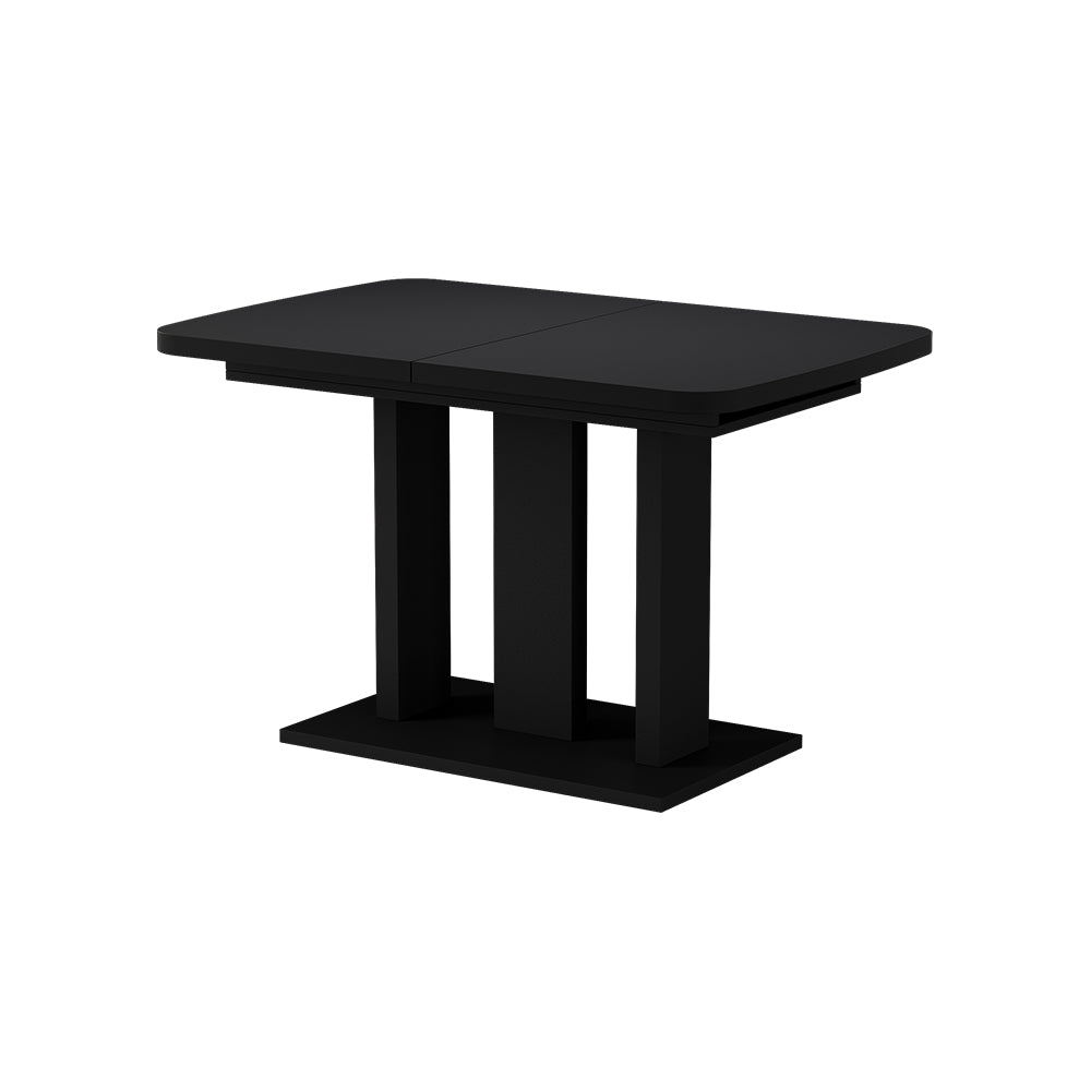 Vicco Tavolo da pranzo Estensibile Nero 120/160 x 80 cm 2 parti