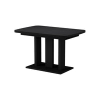 Vicco Tavolo da pranzo Estensibile Nero 120/160 x 80 cm 2 parti