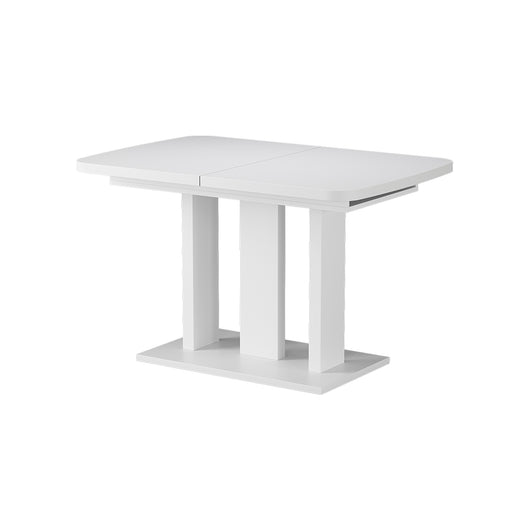 Vicco Tavolo da pranzo Estensibile Bianco/bianco 120/160 x 80 cm 2 parti