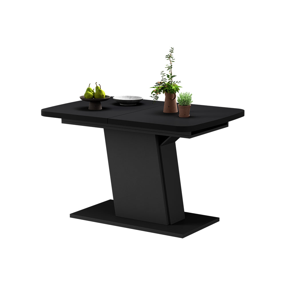 Vicco Tavolo da pranzo Estensibile Nero 120/160 x 80 cm