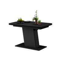 Vicco Tavolo da pranzo Estensibile Nero 120/160 x 80 cm