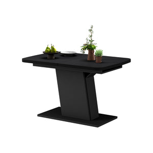 Vicco Tavolo da pranzo Estensibile Nero 120/160 x 80 cm