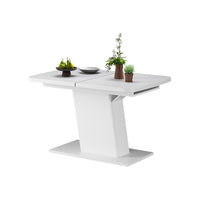 Vicco Tavolo da pranzo Estensibile Bianco 120/160 x 80 cm